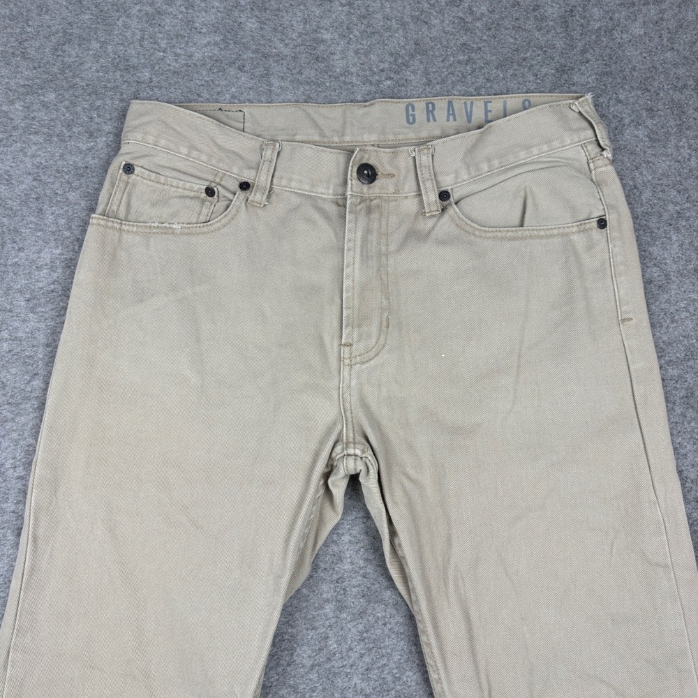 Bullhead Gravels Slim Jeans Mens 34x34 Khaki Tan Cotton Workwear Outdoor Pants